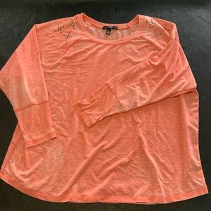 French Laundry tunic, rhinestone and metal accents